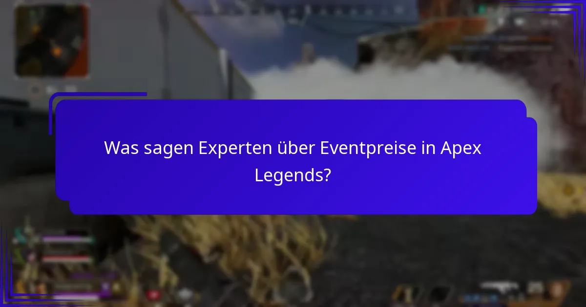 Wie nehmen Spieler die Eventpreise in Apex Legends wahr?